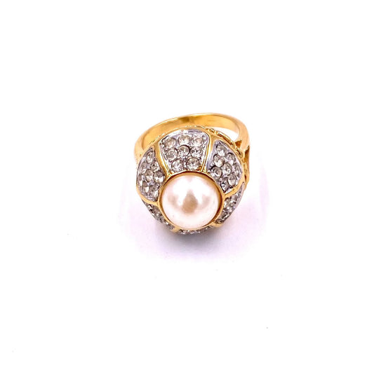 Pearl Dome Cocktail Ring - The Kit Vintage