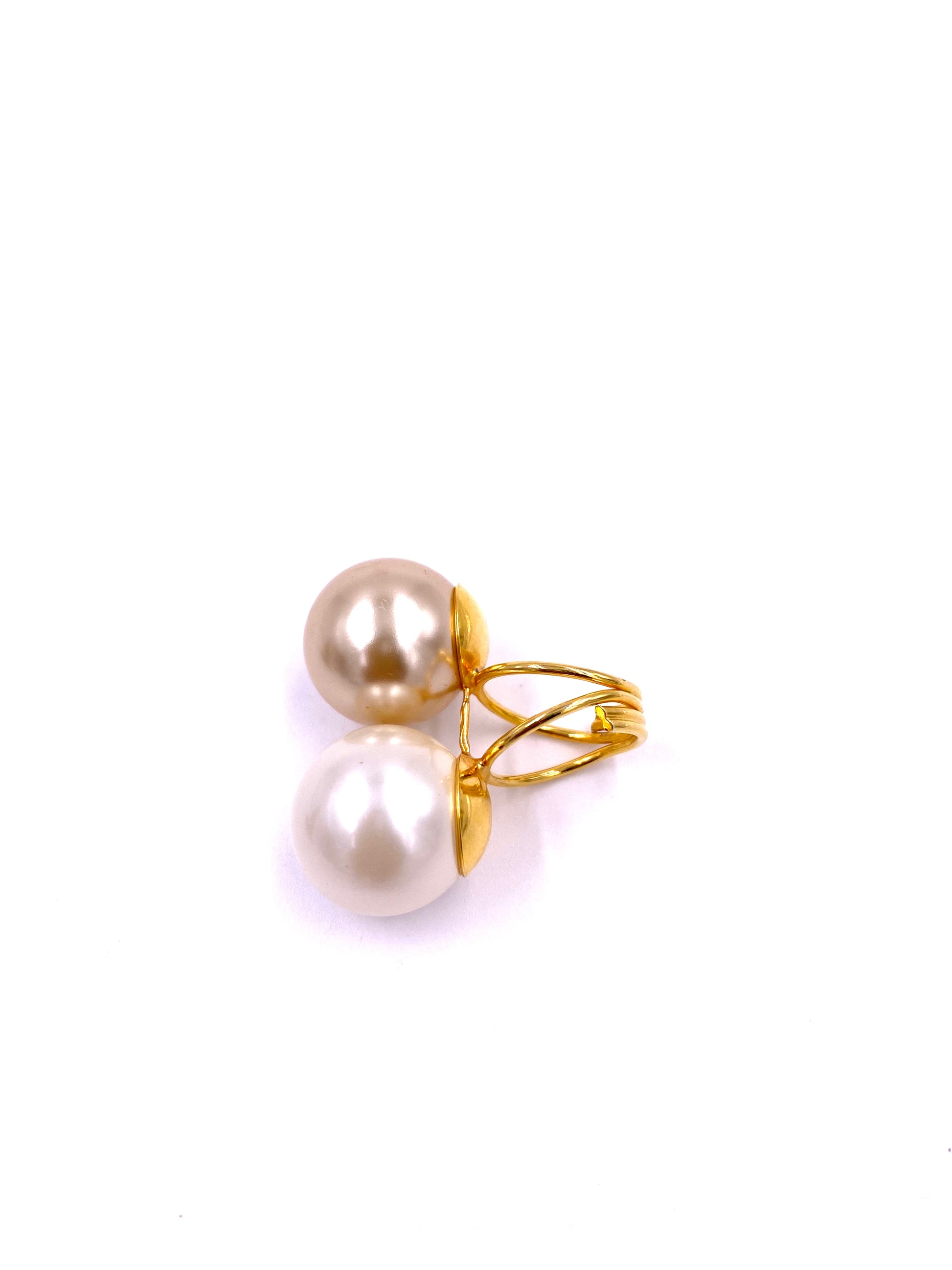Double Pearl Cocktail Ring - The Kit Vintage
