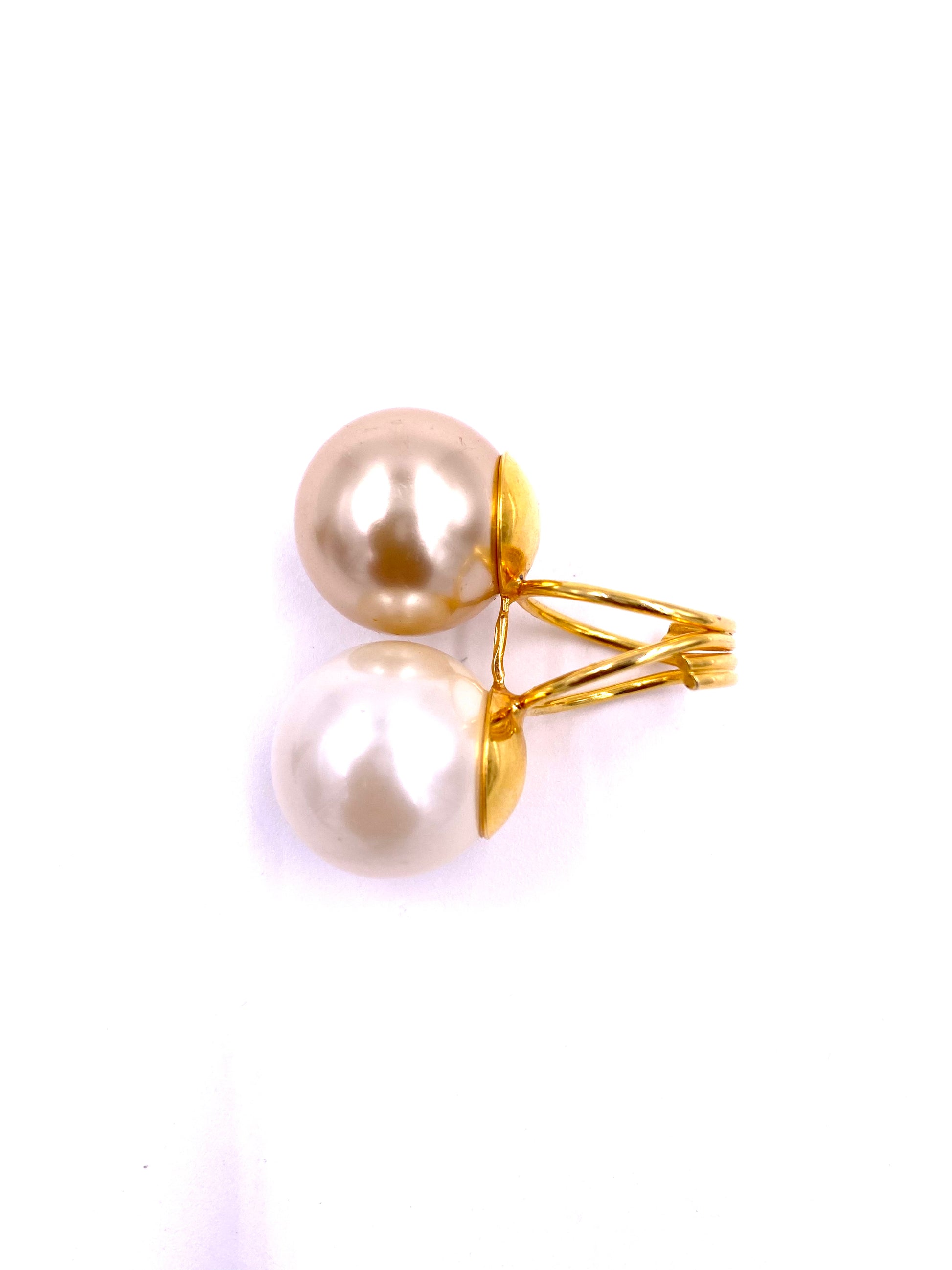 Double Pearl Cocktail Ring - The Kit Vintage