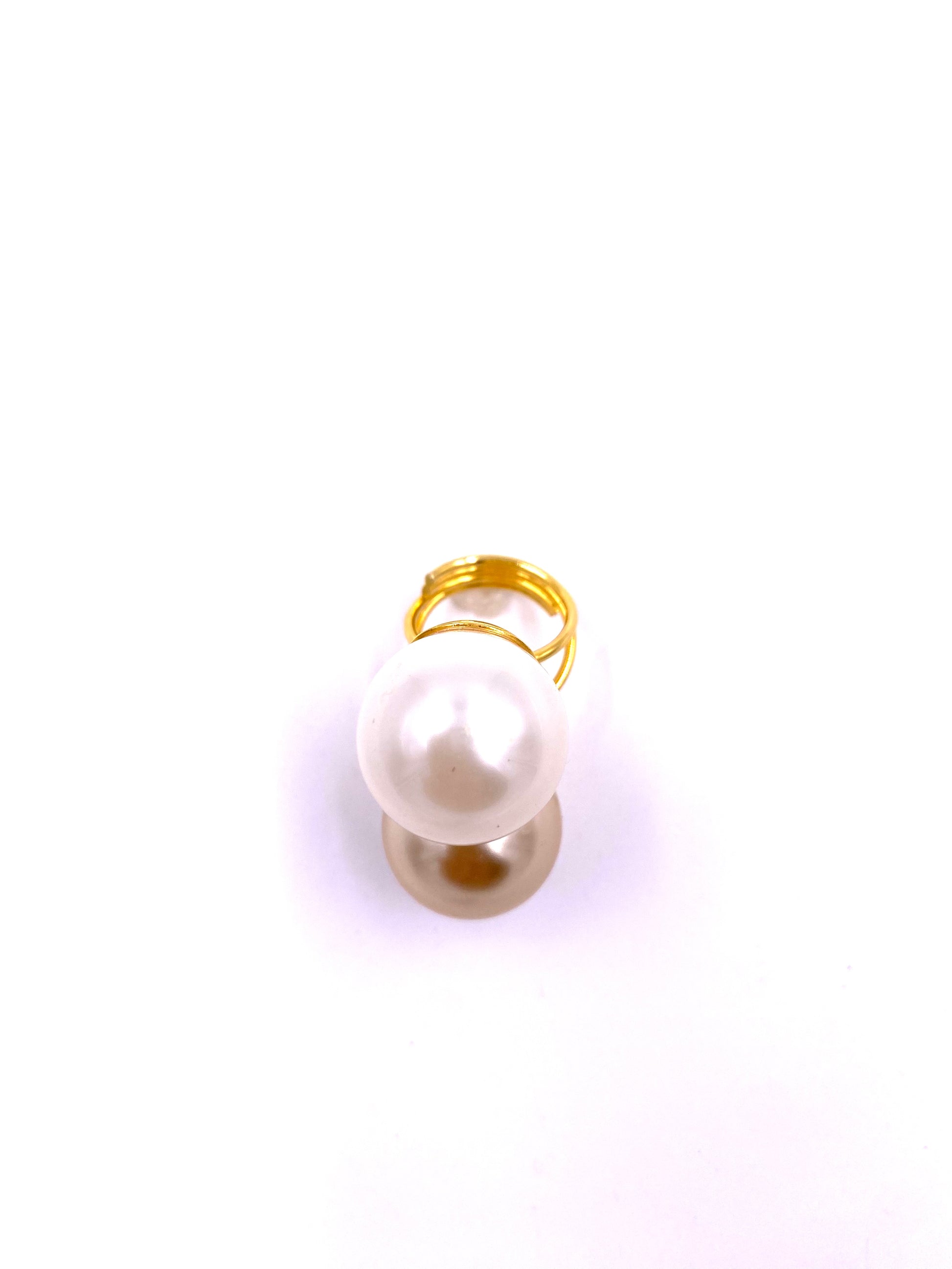 Double Pearl Cocktail Ring - The Kit Vintage
