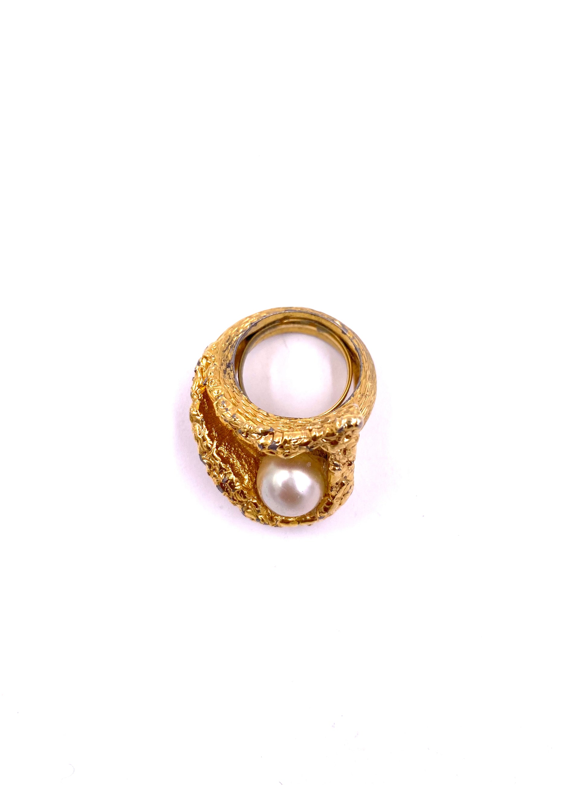 Jomaz Oyster Ring with Pearl - The Kit Vintage