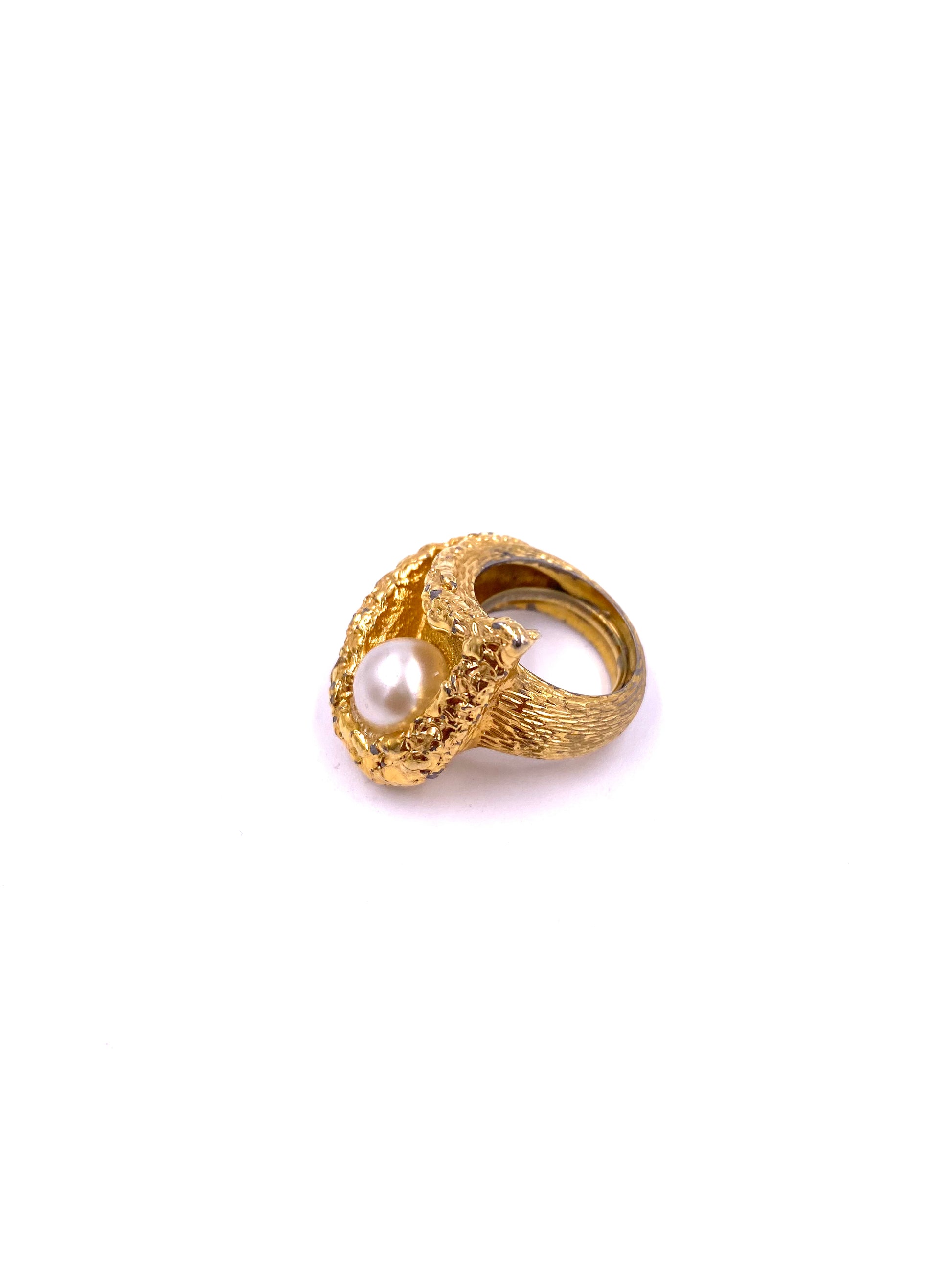 Jomaz Oyster Ring with Pearl - The Kit Vintage