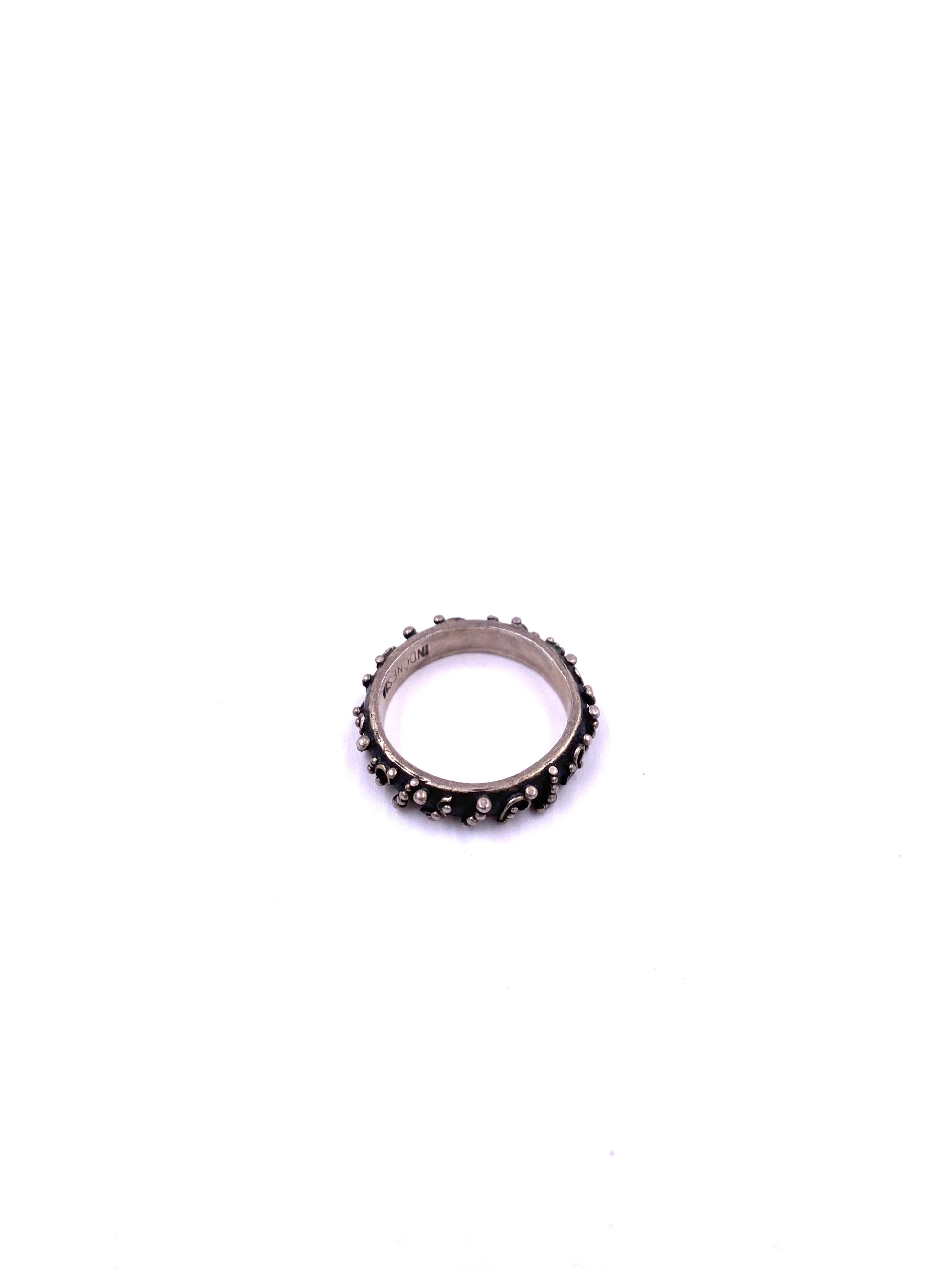 Textured Sterling Silver Band - The Kit Vintage