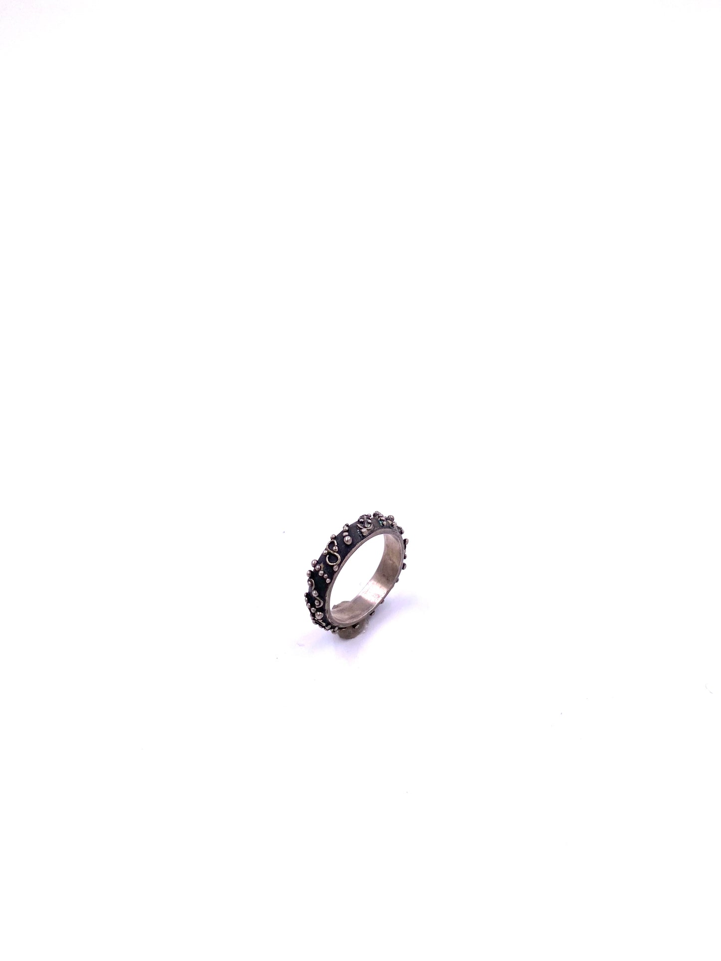 Textured Sterling Silver Band