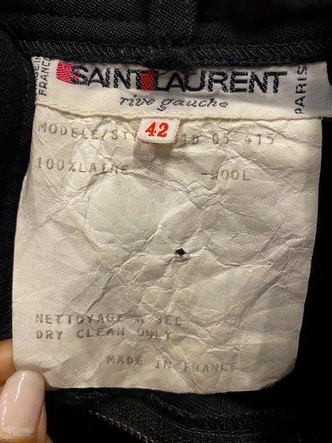 Yves Saint Laurent Tuxedo Blazer with Gold Sequin Tuxedo Stripe Pants