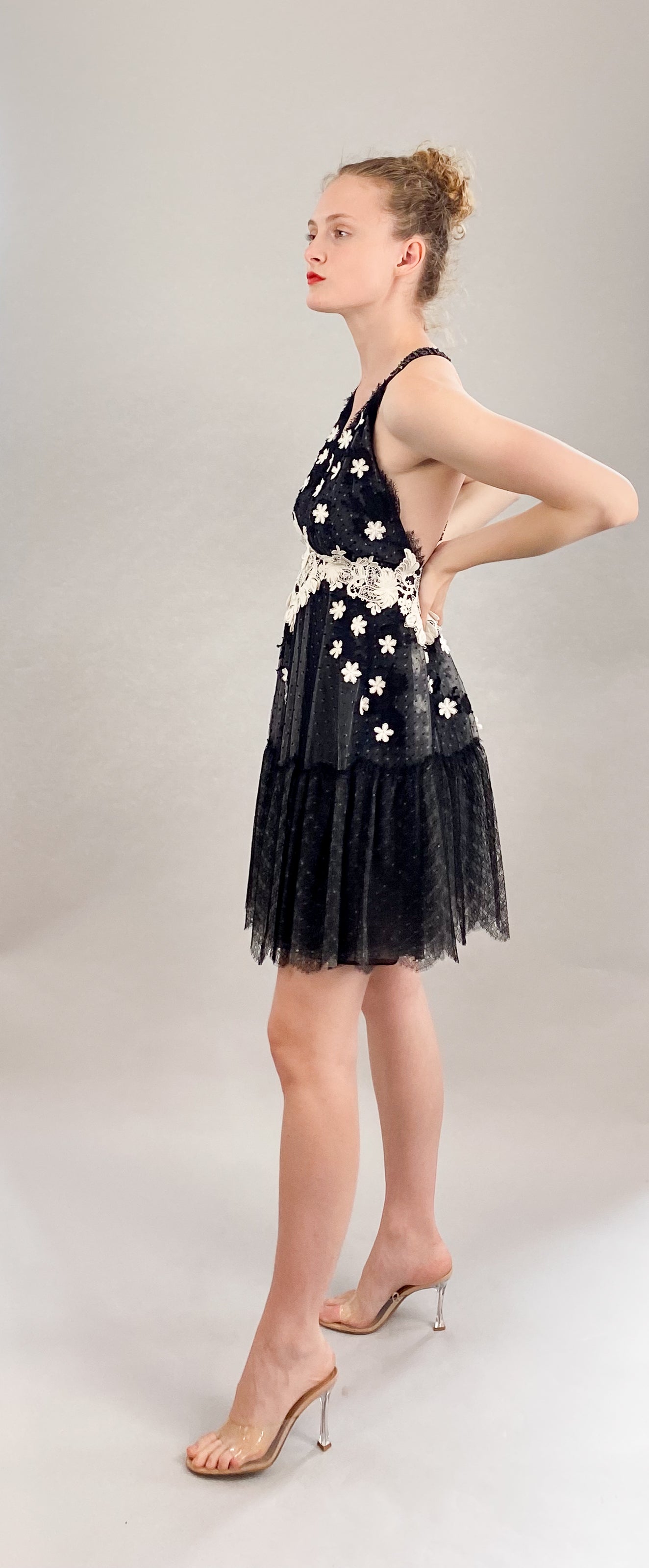 Christian Dior by John Galliano Cruise 2008 Blk/Wht Cocktail Dress