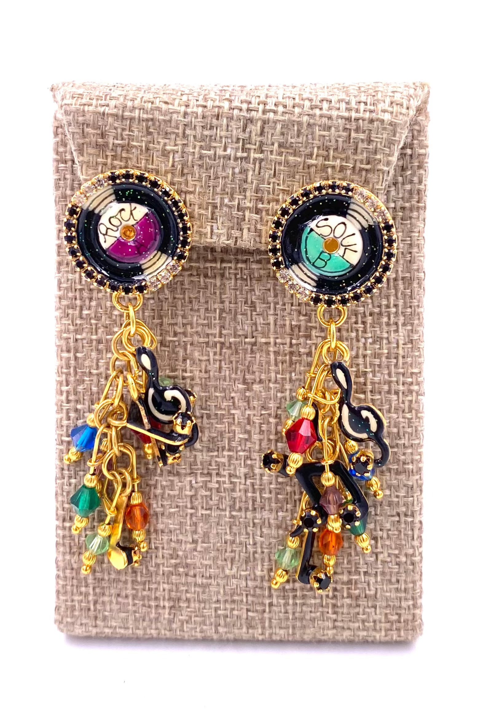 Lunch at the Ritz Earrings,Rythm Ravioli - The Kit Vintage