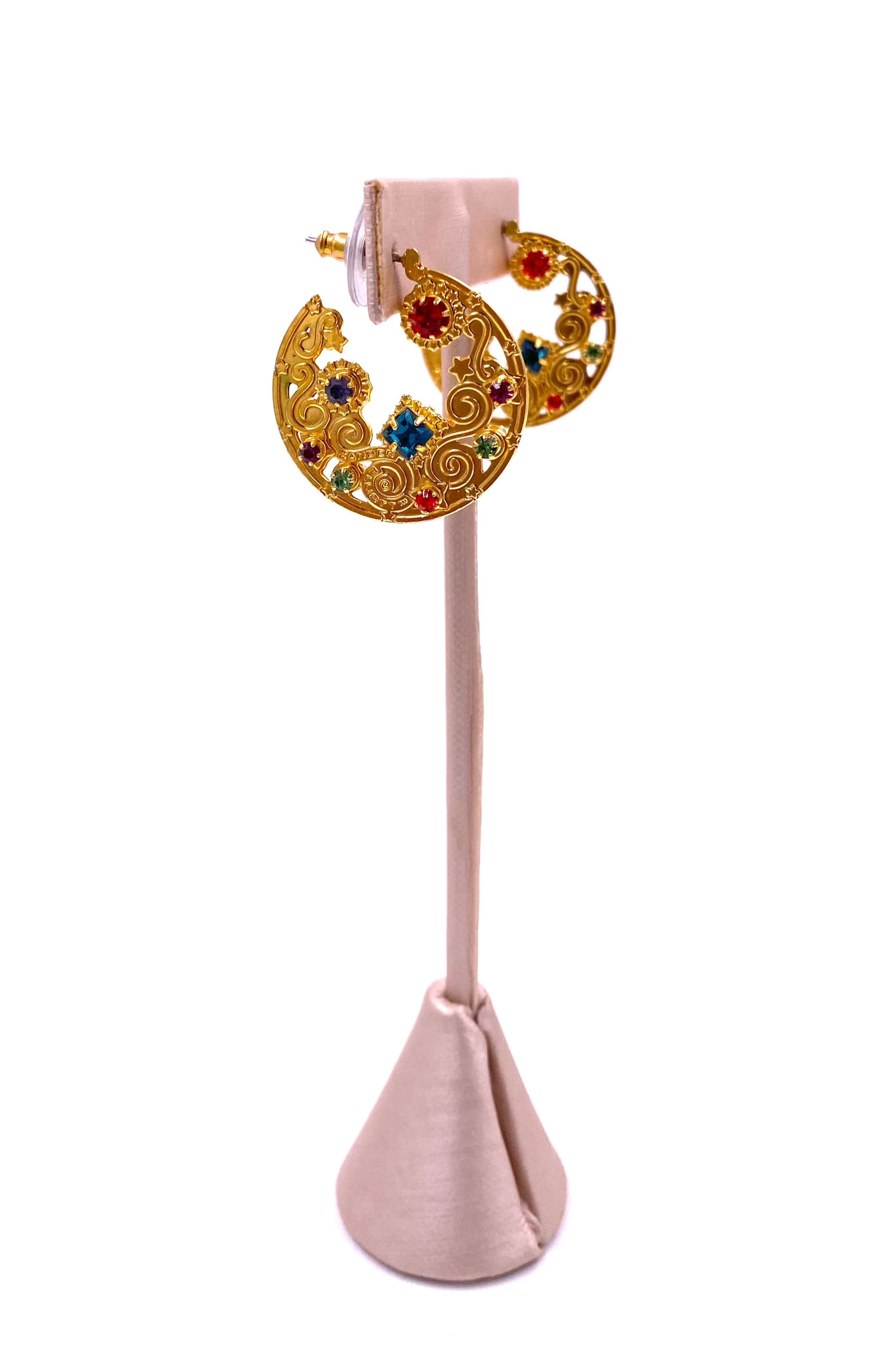 Lunch at the Ritz Earrings, Bright Multi - The Kit Vintage