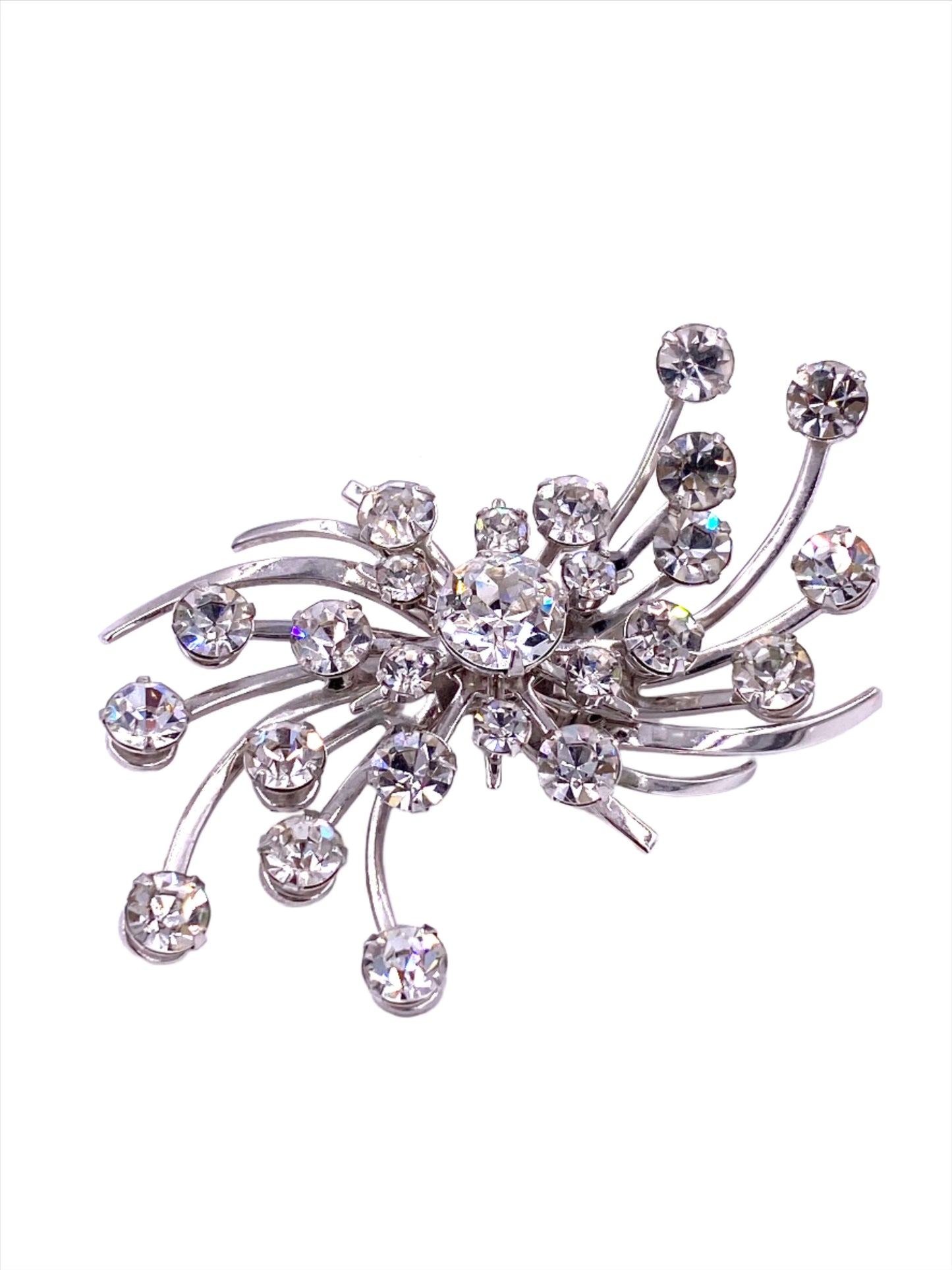 Vintage 1950's Crystal Climbers Earrings