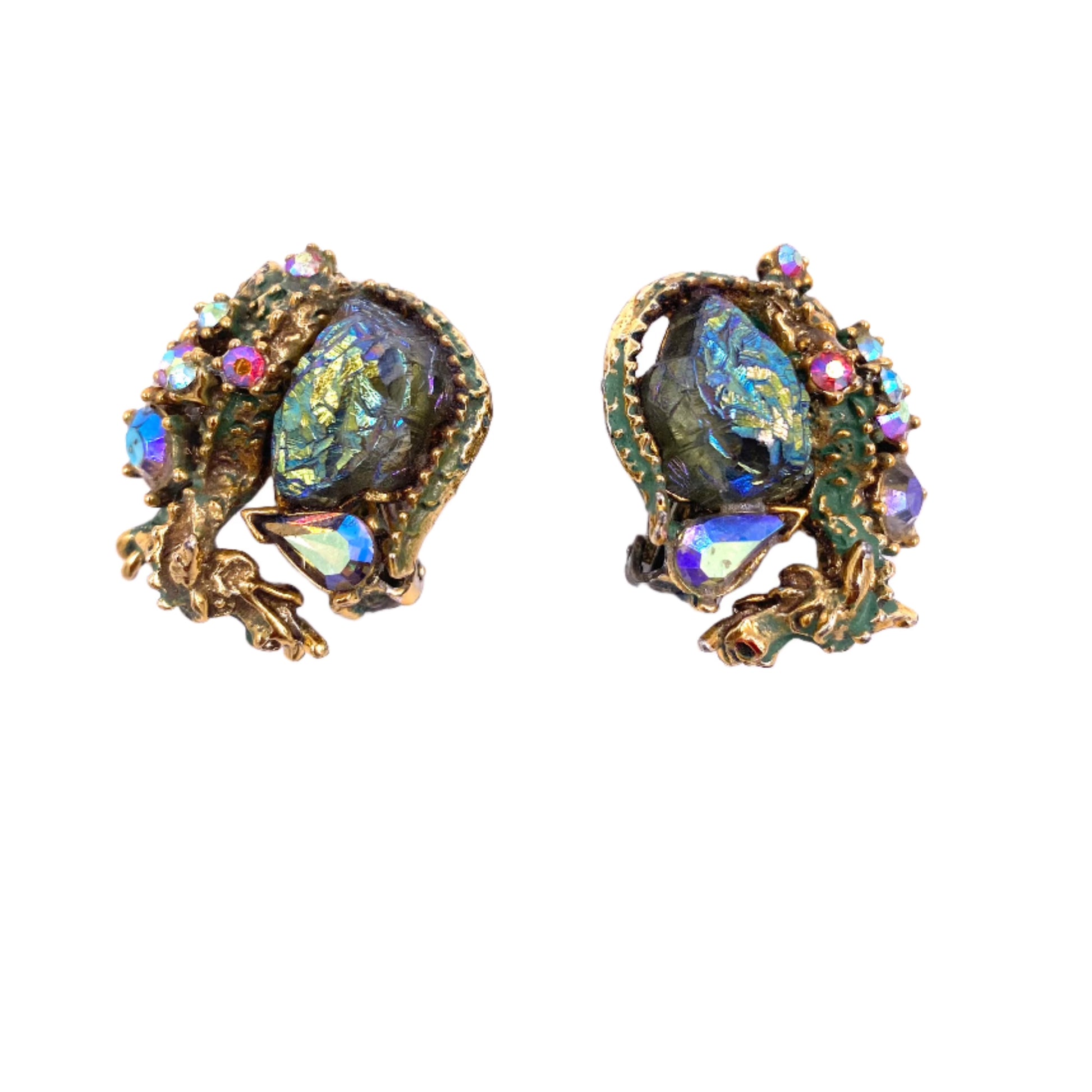 Vintage HAR Dragon Earrings 1959 " Cobra set" - The Kit Vintage