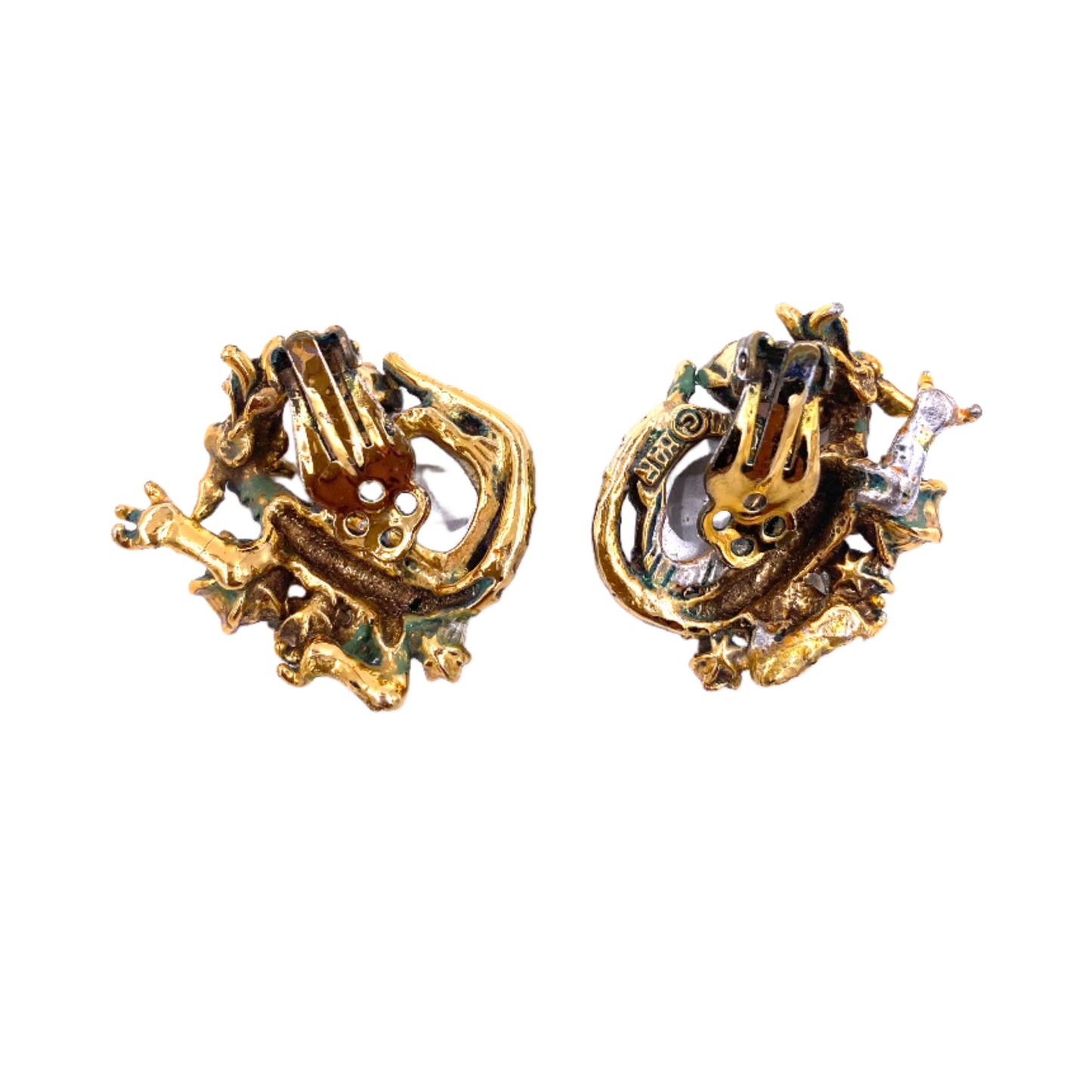 Vintage HAR Dragon Earrings 1959 " Cobra set"