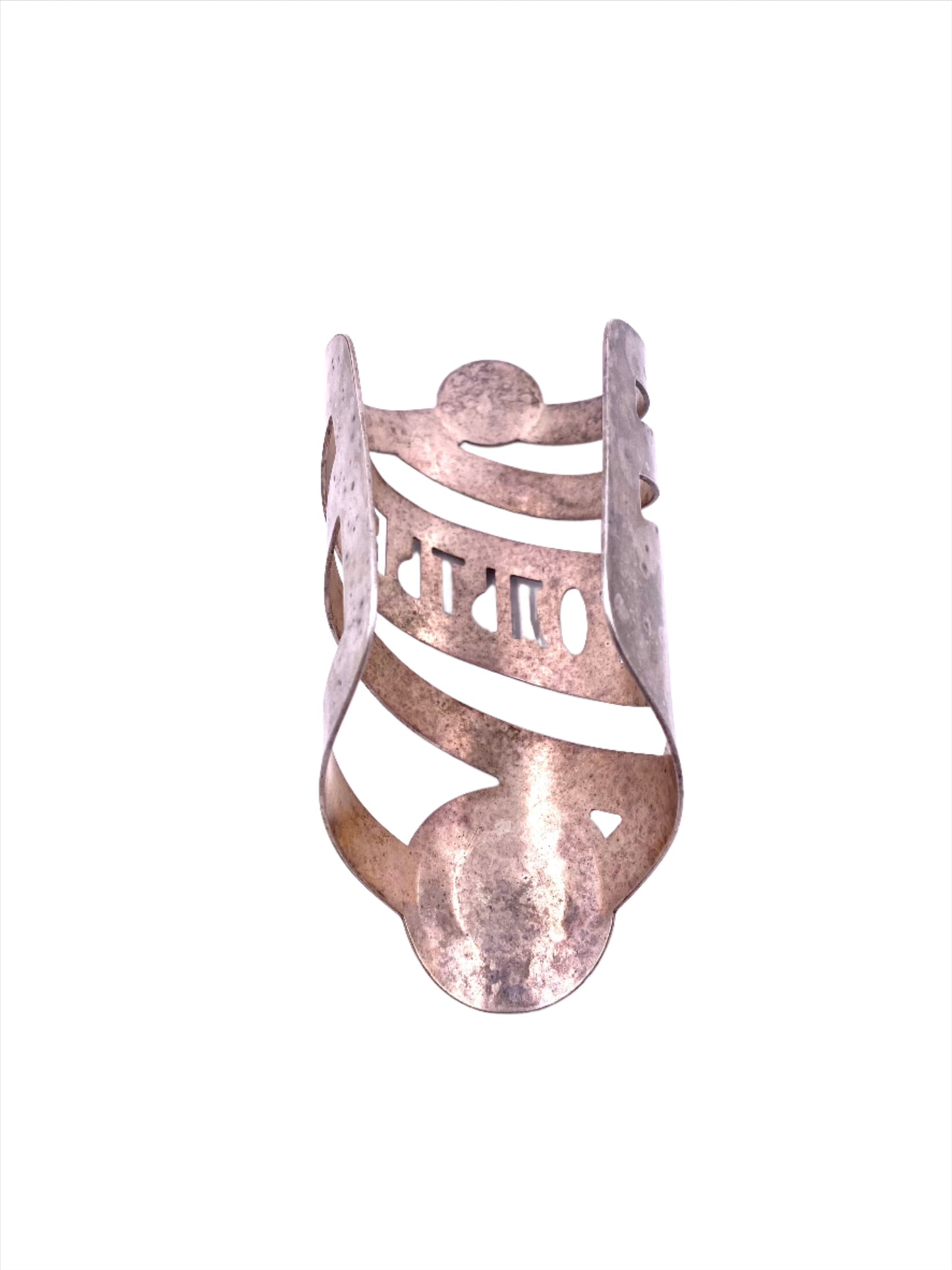 Vintage Jean Paul Gaultier Silver Russian Collection Open Cuff