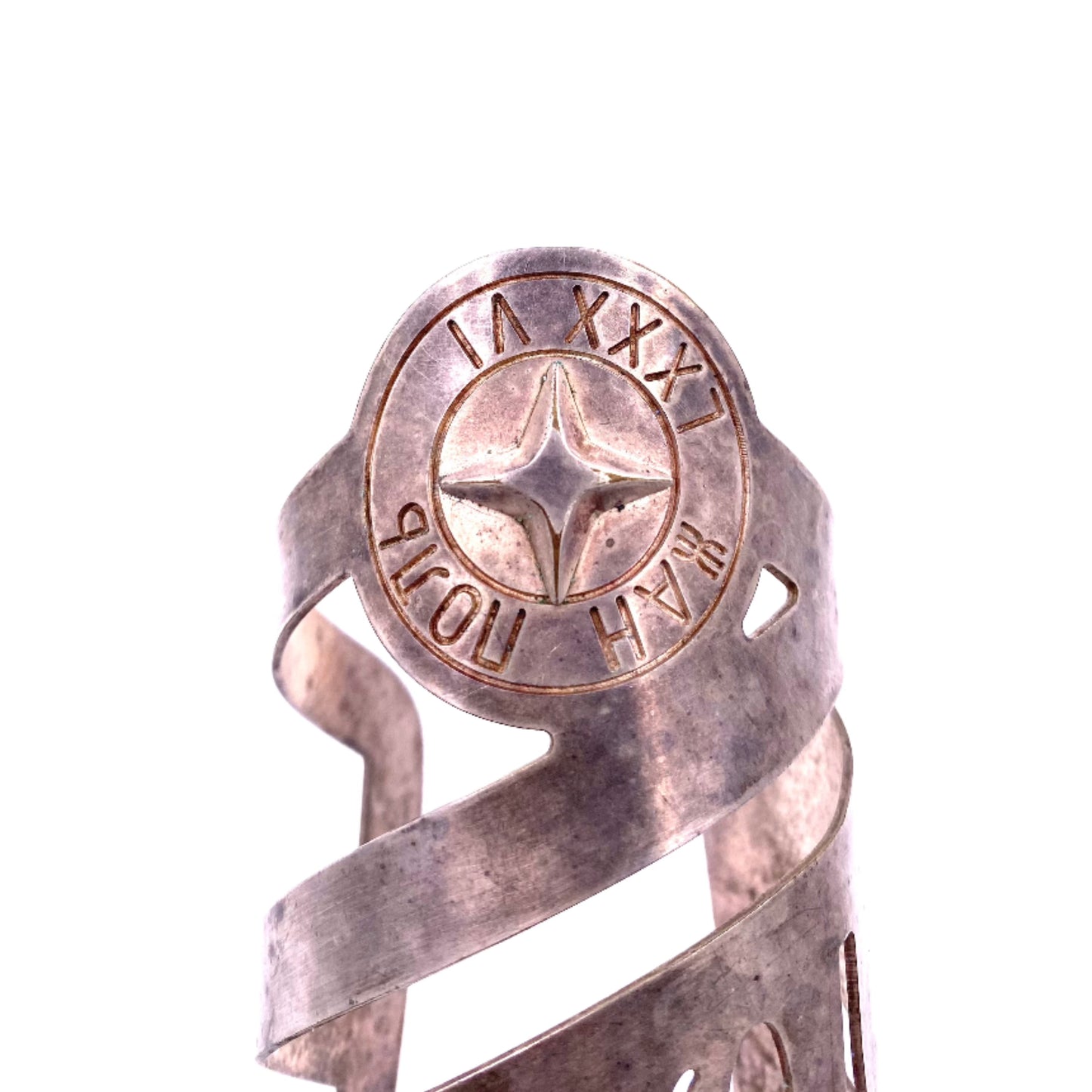 Vintage Jean Paul Gaultier Silver Russian Collection Open Cuff