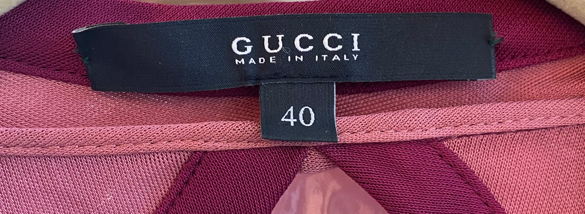 Gucci by Frida Giannini 2006 Brown Color Block Wrap Dress - The Kit Vintage