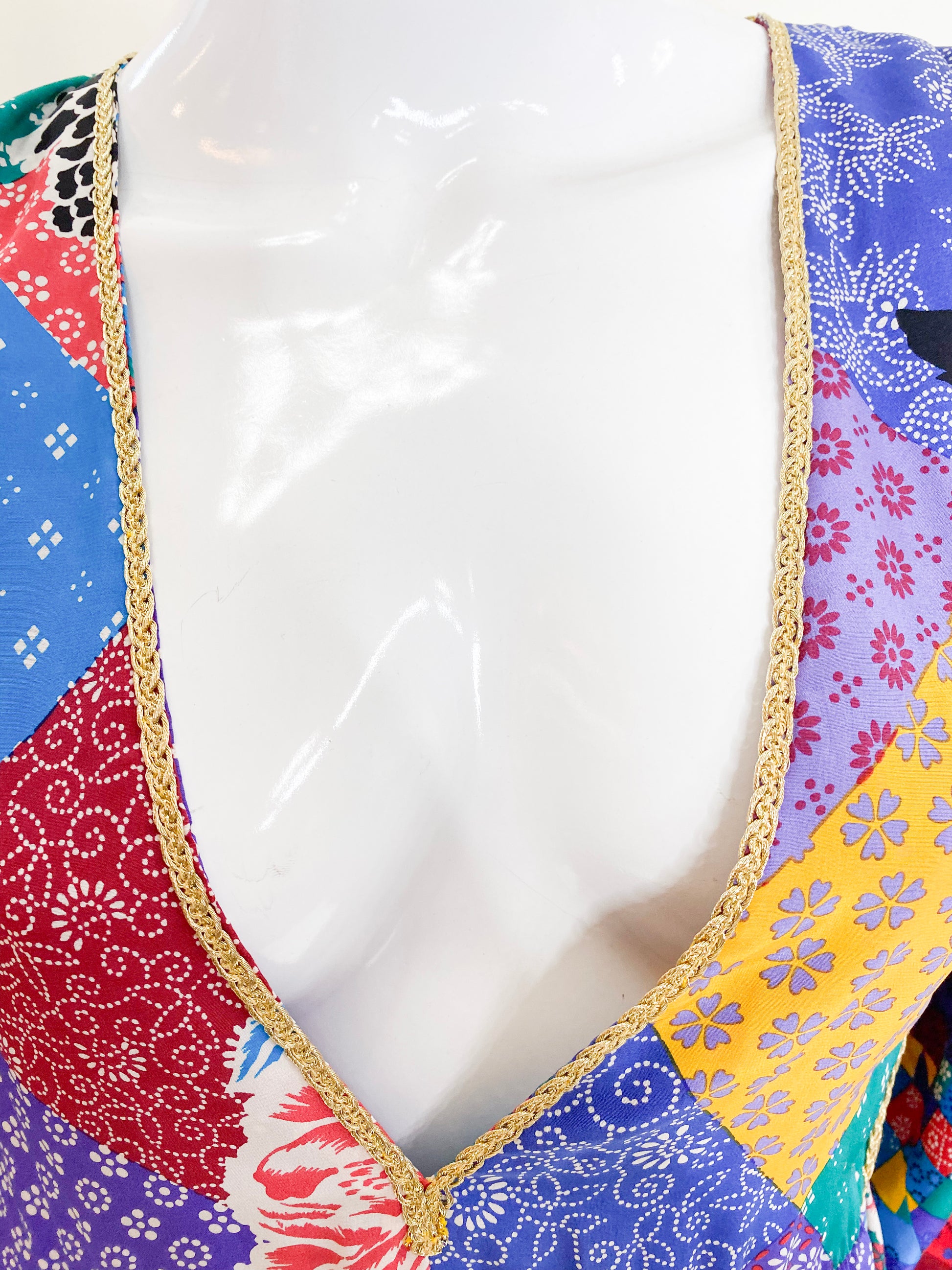 Vintage Silk Patchwork Dress - The Kit Vintage