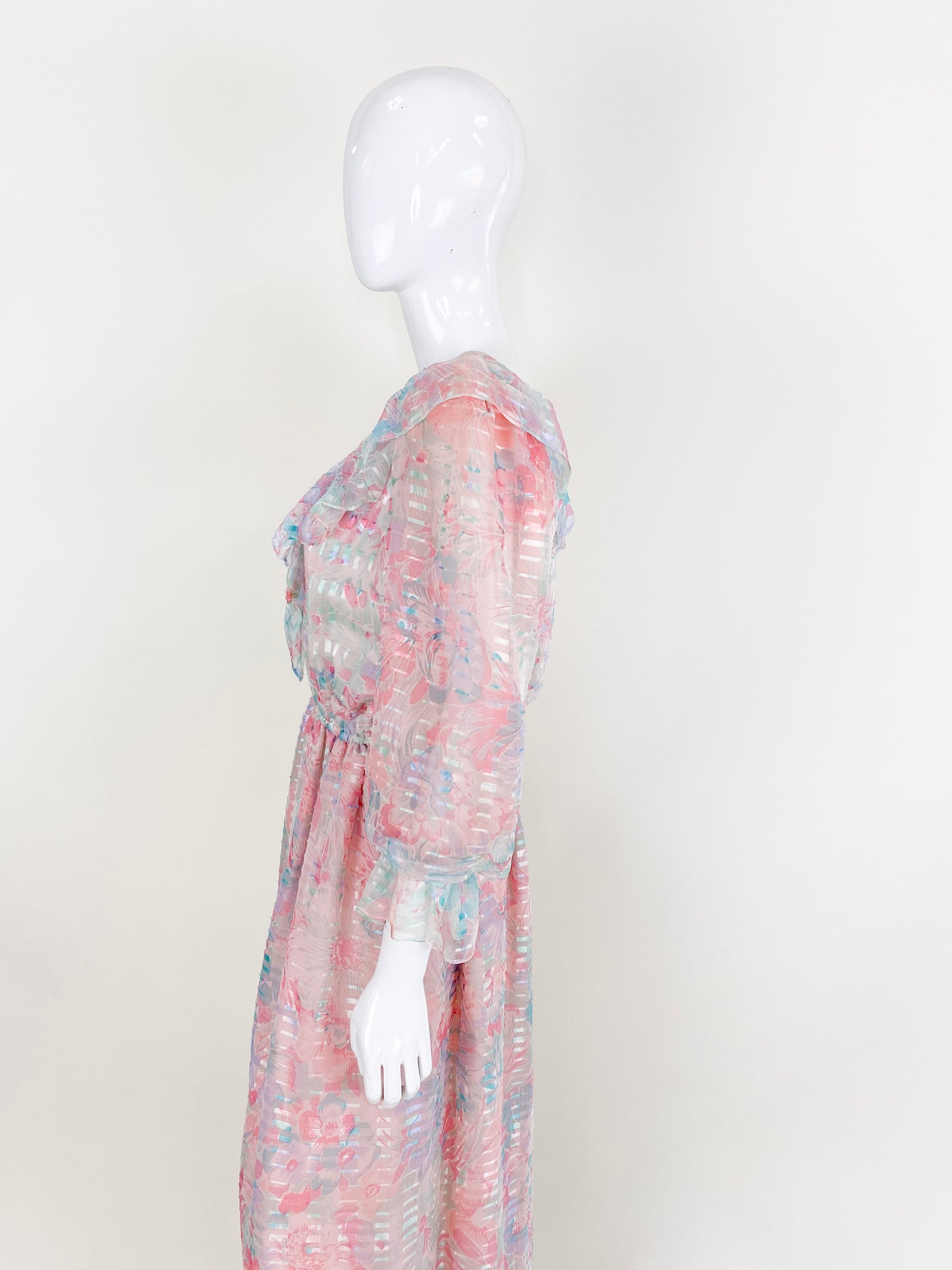 Diane Dickinson For Gentillesse 1980's Silk Dress