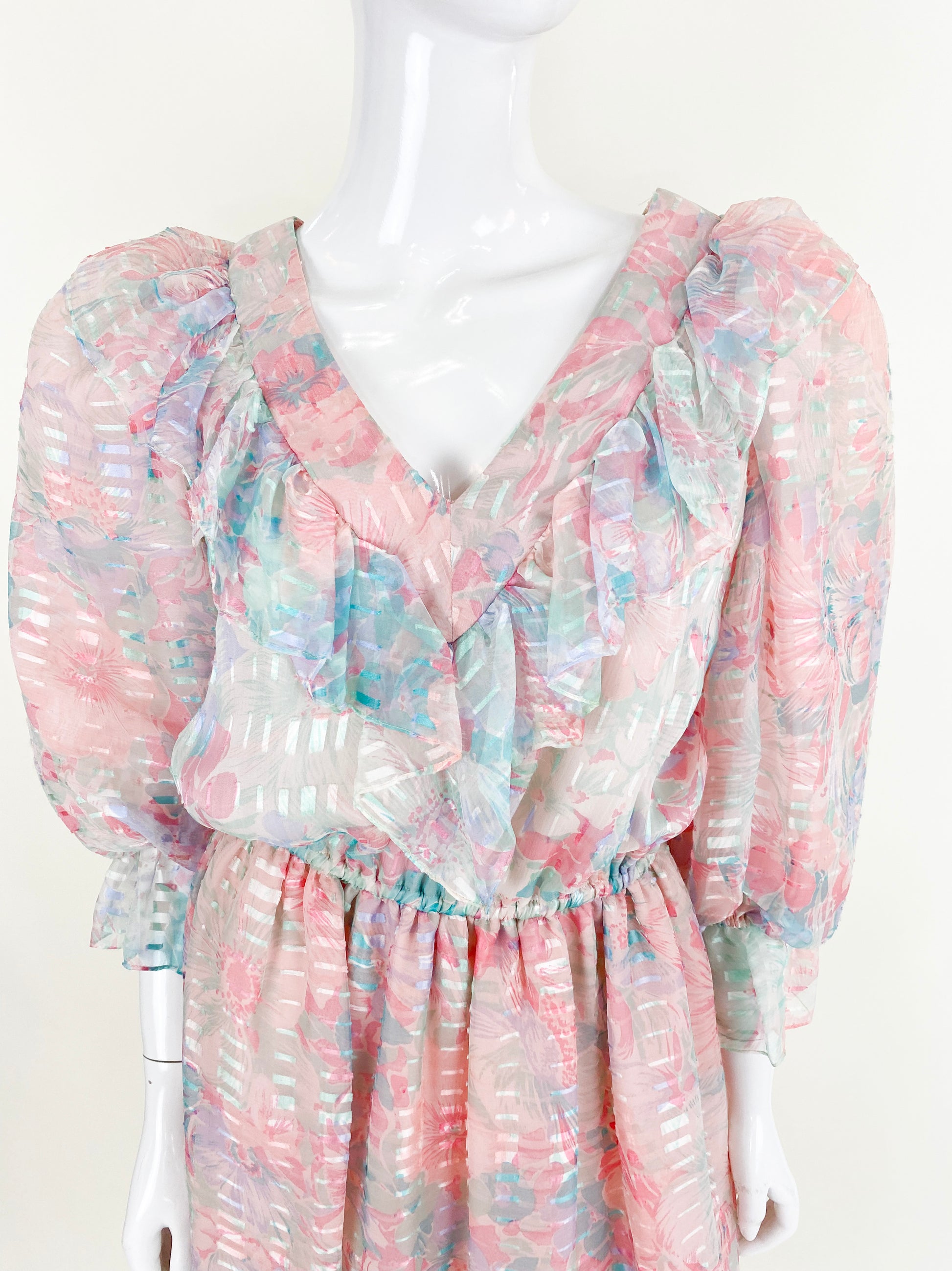 Diane Dickinson For Gentillesse 1980's Silk Dress - The Kit Vintage