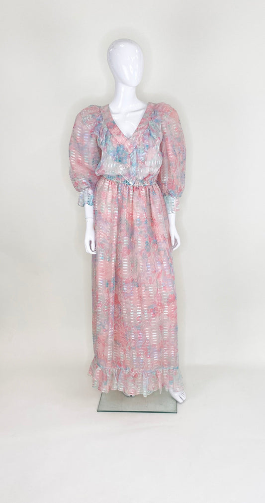 Diane Dickinson For Gentillesse 1980's Silk Dress - The Kit Vintage