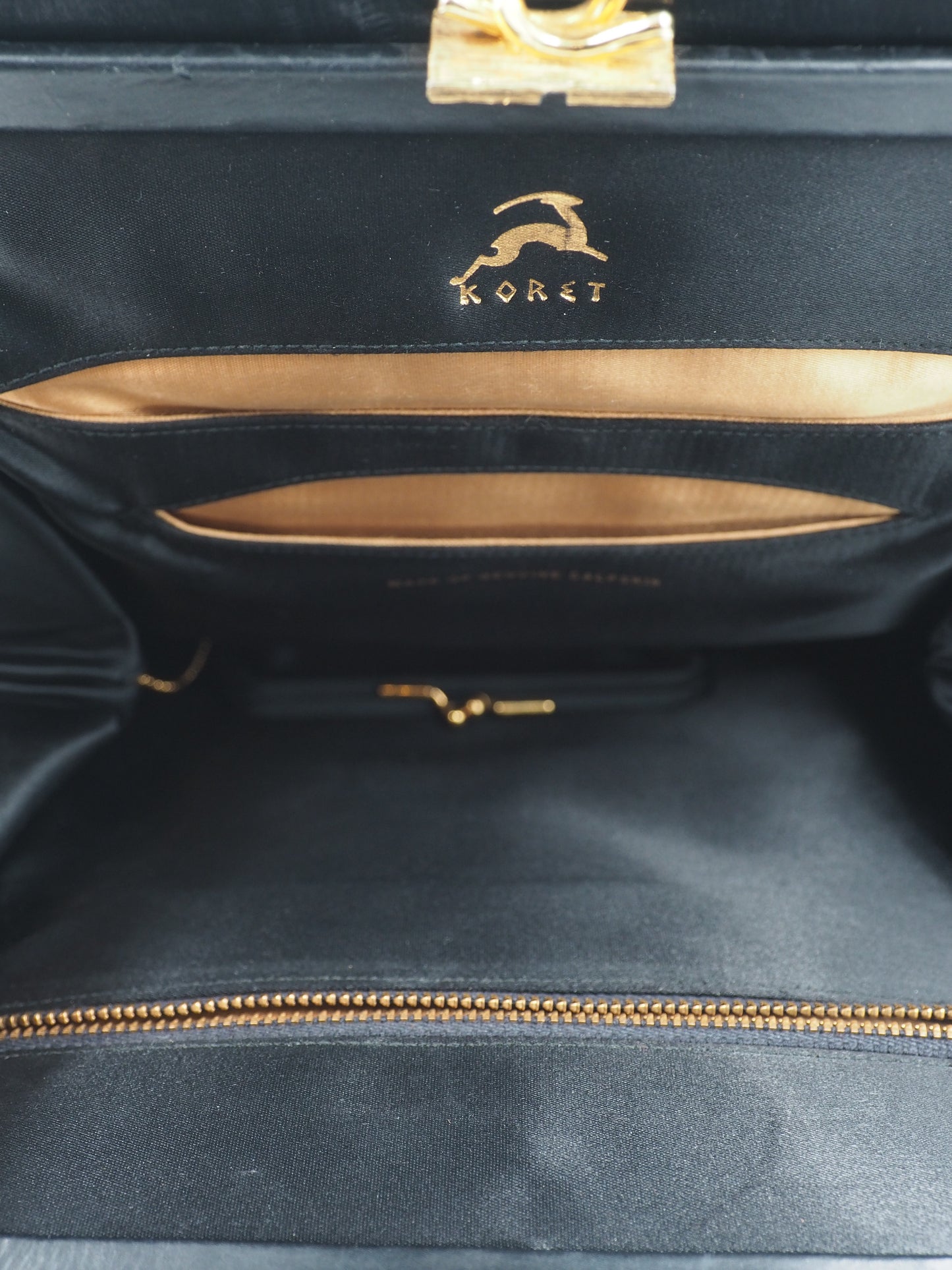 Koret Black With Gold Handbag