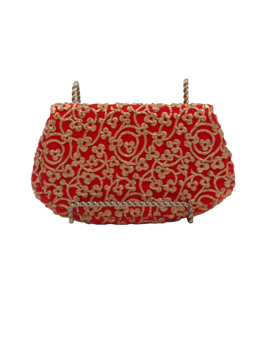Koret Red With Gold Clutch