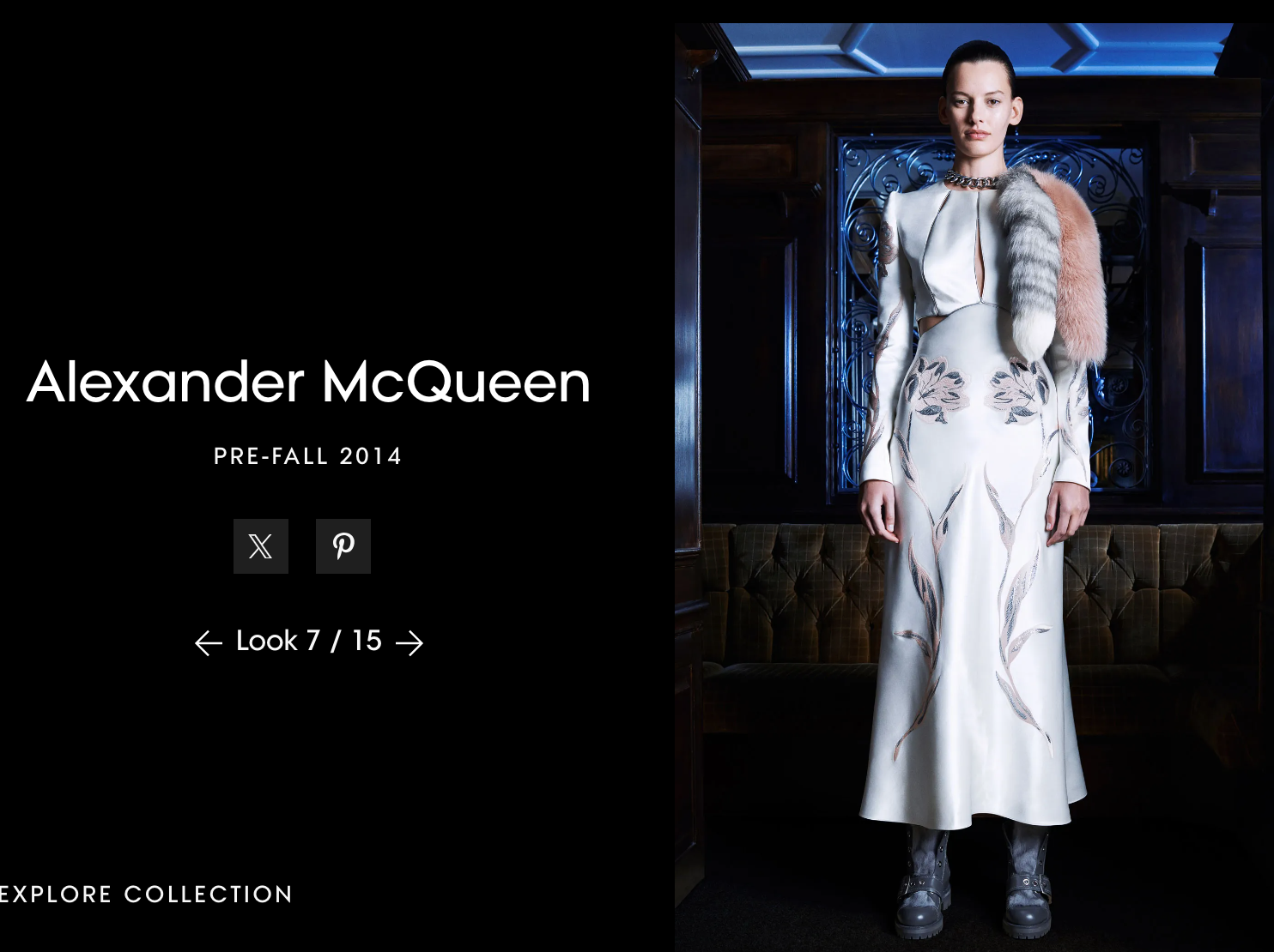 Alexander McQueen by Sara Burton Pre fall 2014 White Cut Out Dress - The Kit Vintage