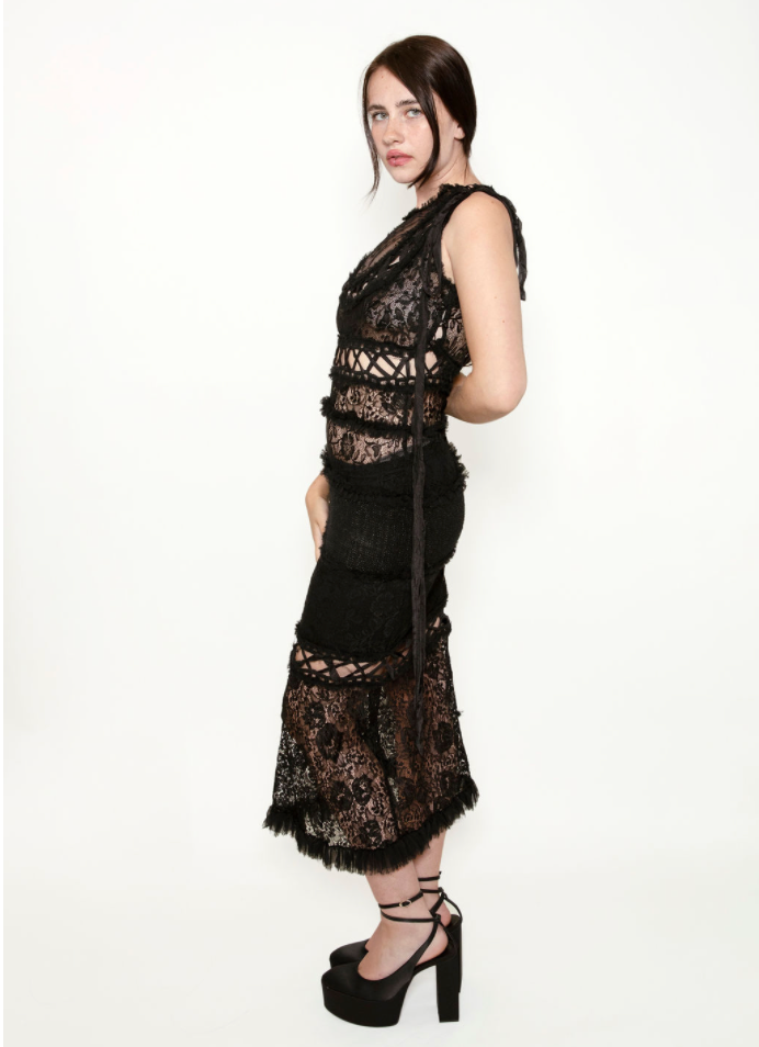 Tuleh Fall 2005 Lace & Ribbon Dress - The Kit Vintage