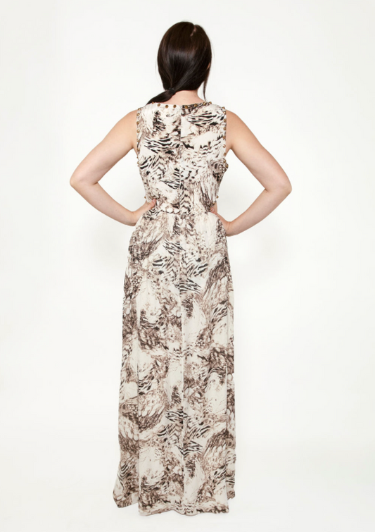 Roberto Cavalli Animal Print Cut Out Dress - The Kit Vintage