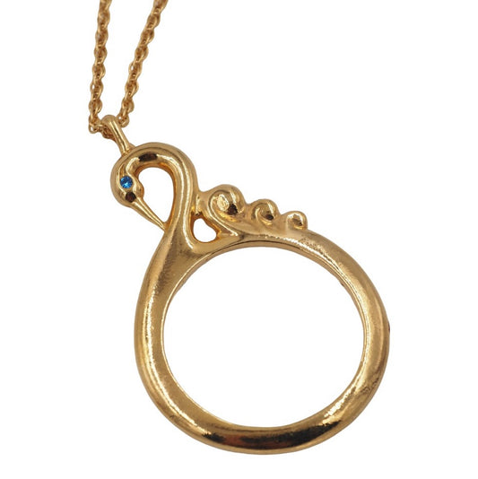 Swan Gold Magnifier Necklace