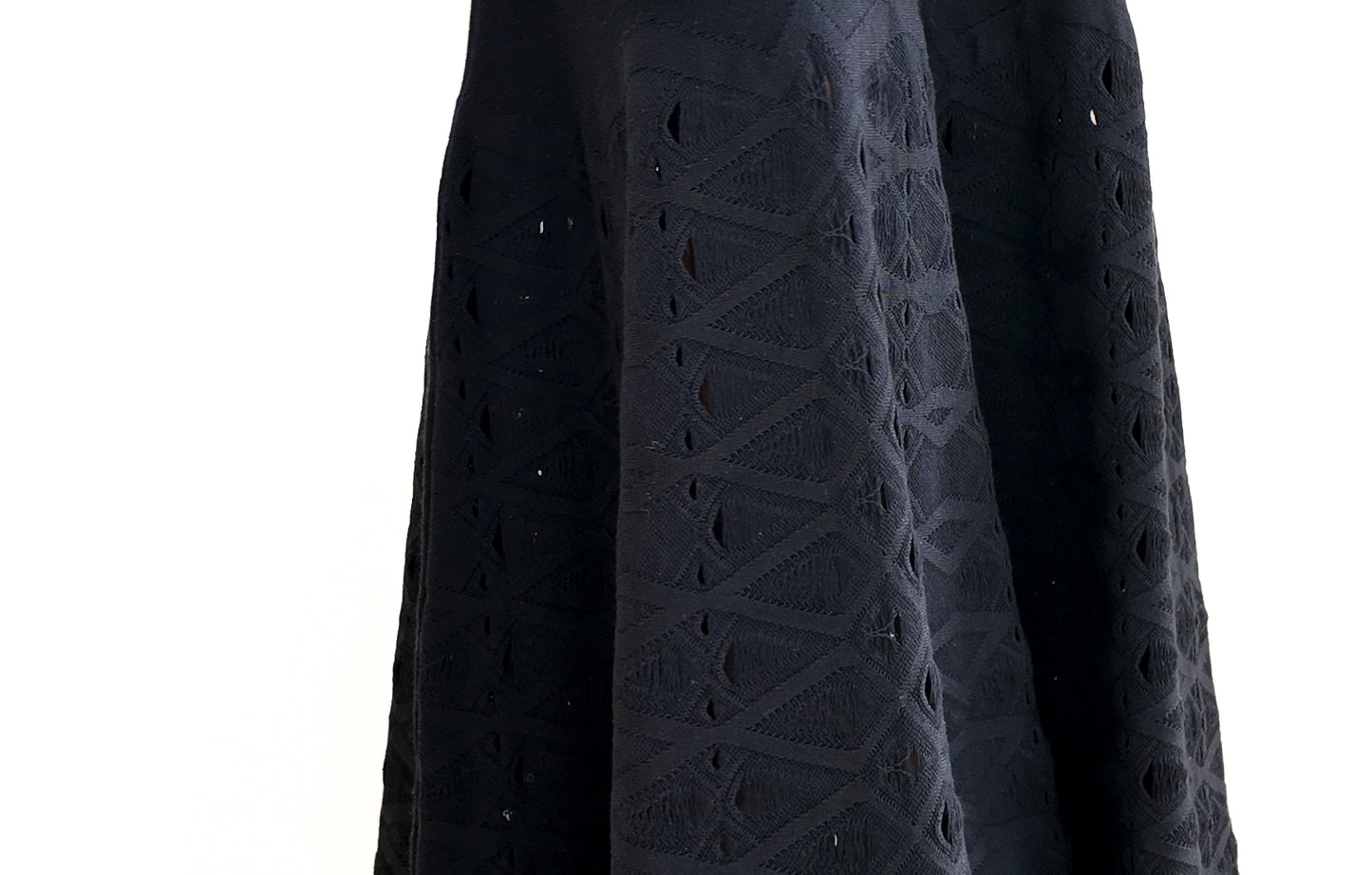 Chanel by Karl Lagerfeld Spring 2012 Black Knit One Shoulder Gown with Knit Cutout Detail