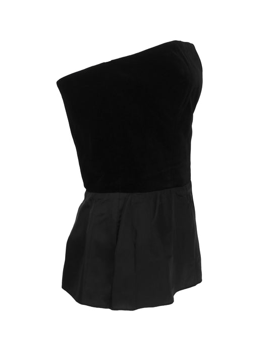 Guy Laroche Velvet Black Bustier