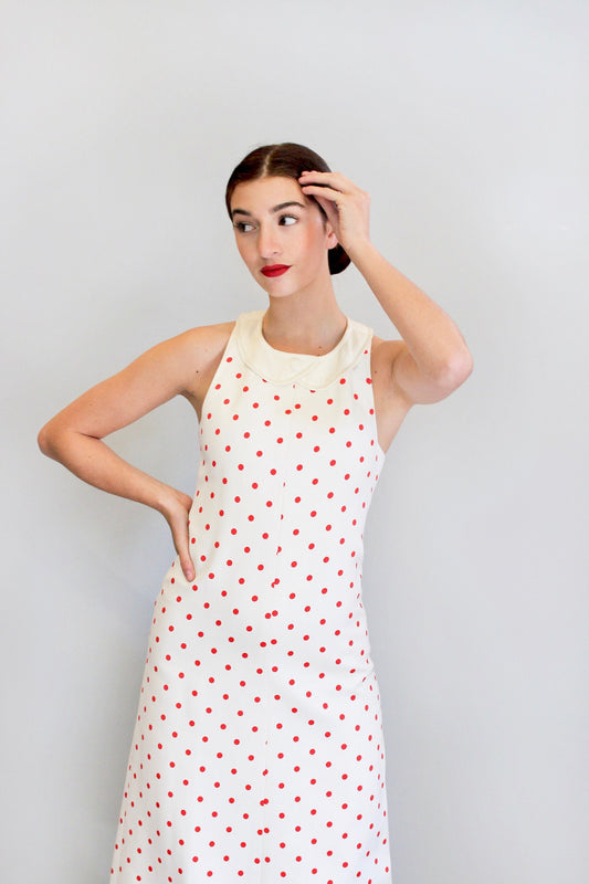 Courreges Haute Couture Polka Dot Dress - The Kit Vintage