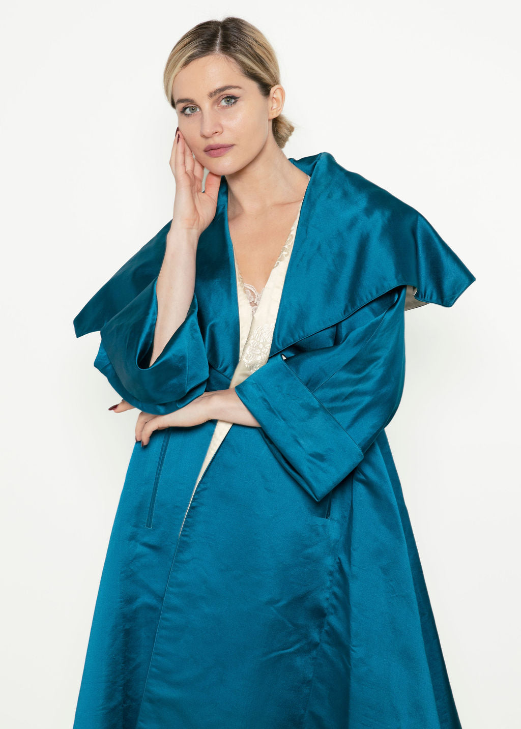 Japanese Silk Reversible Opera Coat