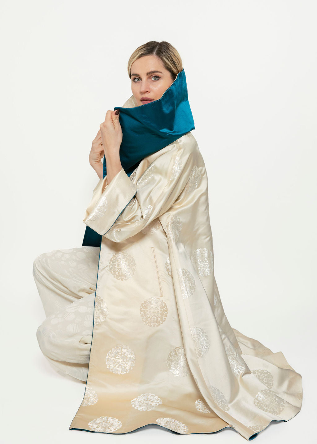 Japanese Silk Reversible Opera Coat