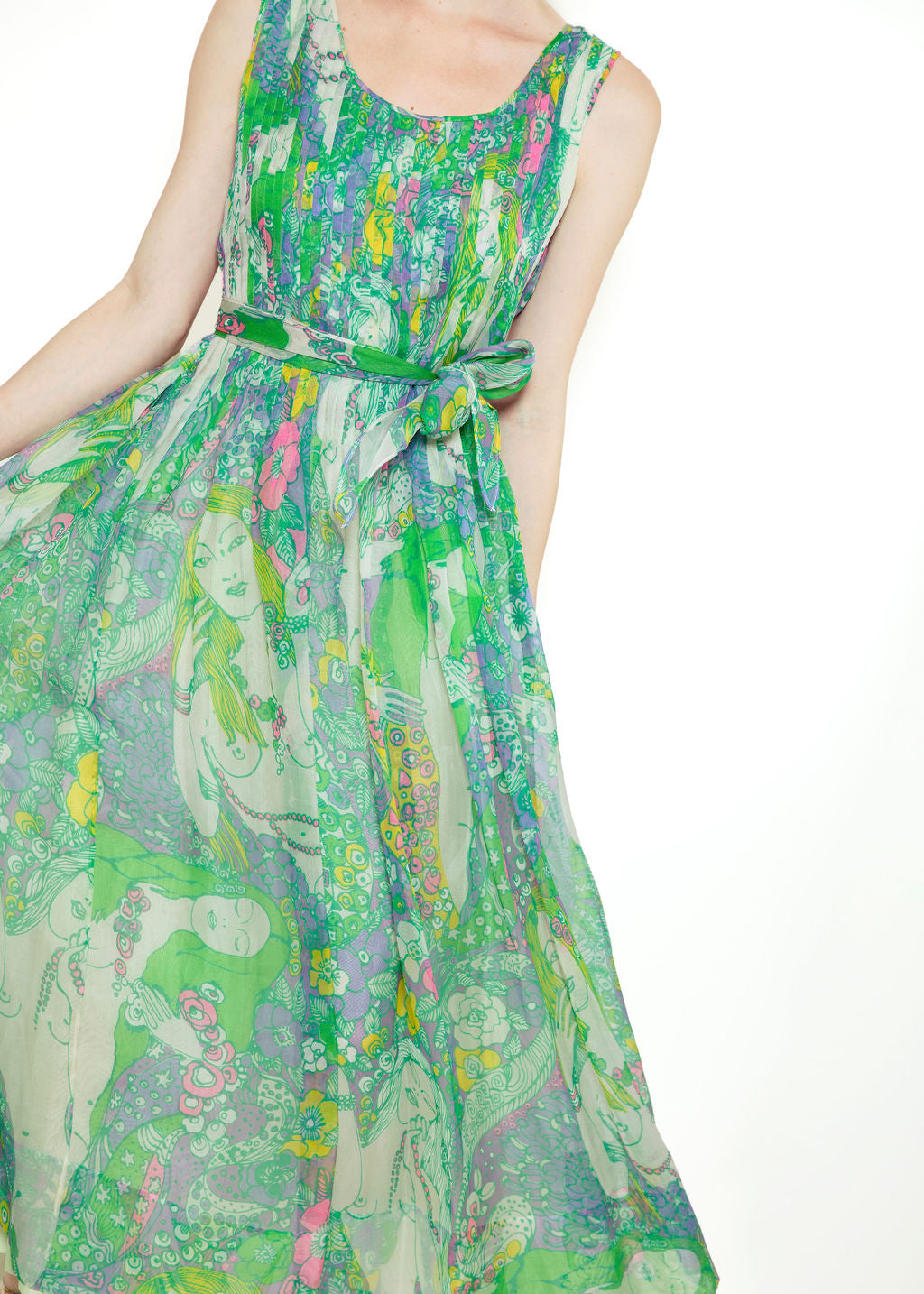 Pierre Cardin 1960's Naked Novelty Print Dress - The Kit Vintage