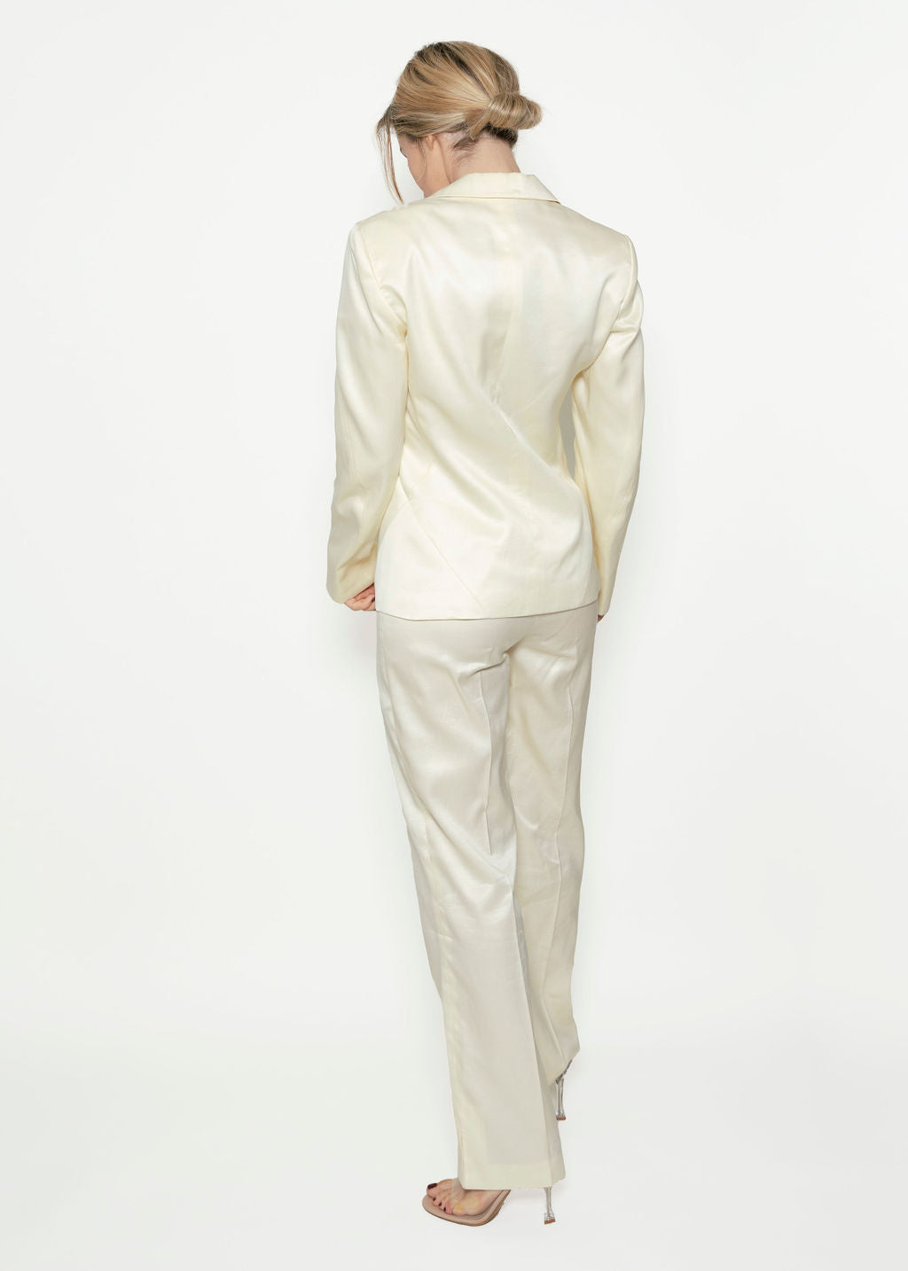 Versus by Versace Cream Satin Suit - The Kit Vintage