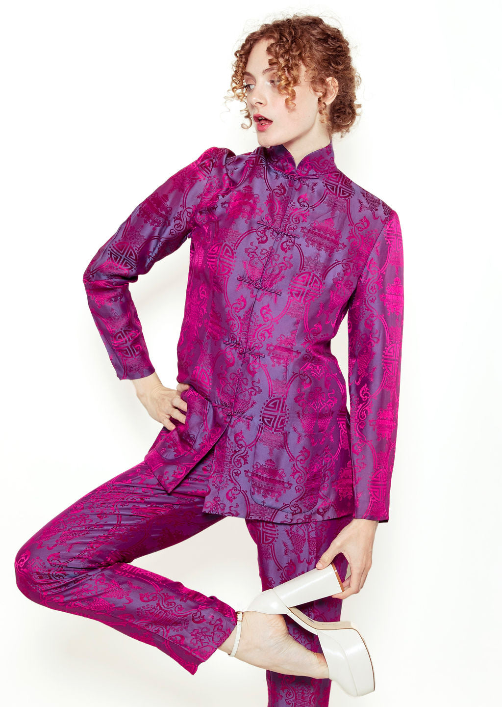 Shanghai Tang Silk Jacquard Set - The Kit Vintage