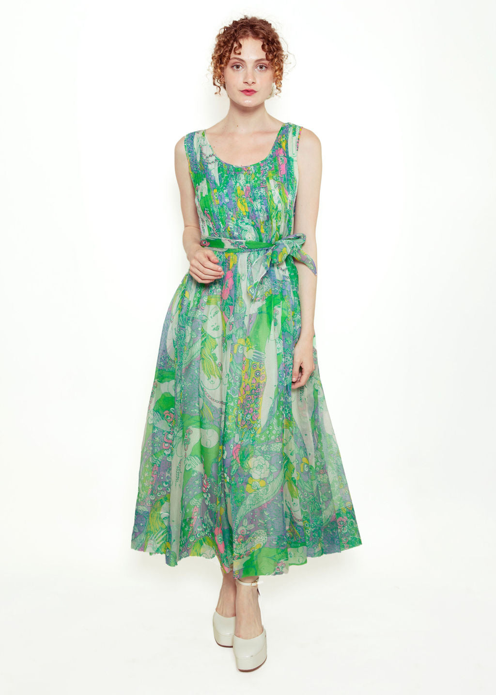 Pierre Cardin 1960's Naked Novelty Print Dress - The Kit Vintage