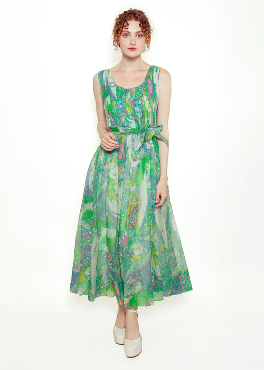 Pierre Cardin 1960's Naked Novelty Print Dress - The Kit Vintage