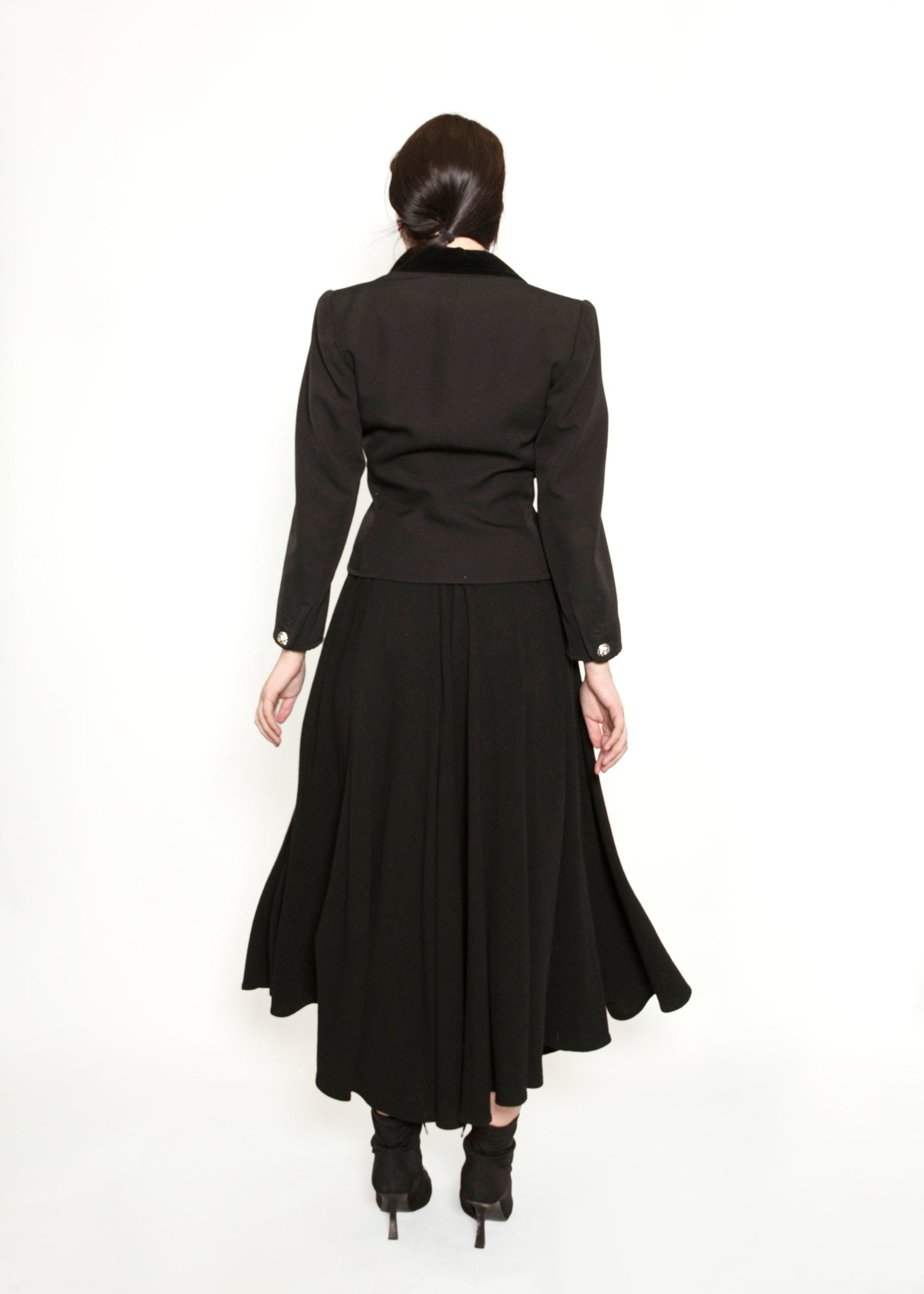 Giorgio Armani Black Circle Skirt - The Kit Vintage