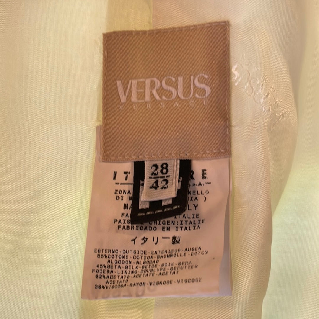 Versus by Versace Cream Satin Suit - The Kit Vintage