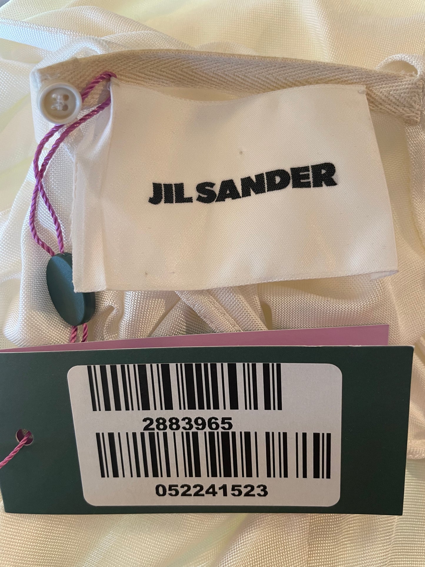 Jil Sander Spring 2020 Silk White Gown