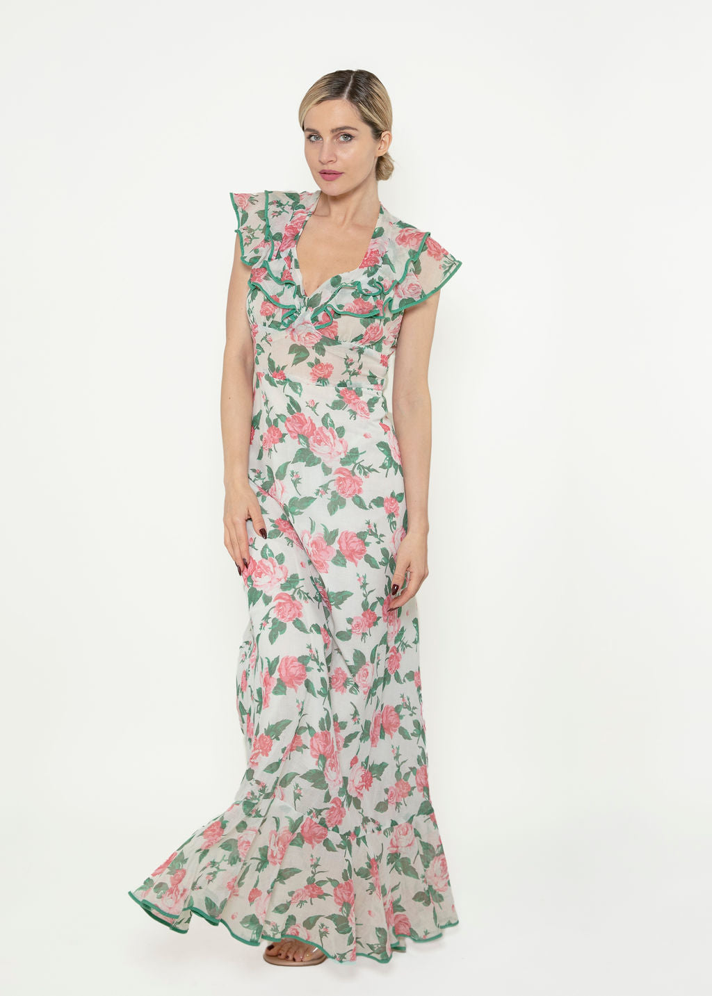 1970's Foxy Lady Floral Dress