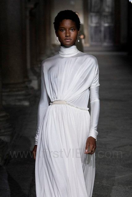 Jil Sander Spring 2020 Silk White Gown - The Kit Vintage