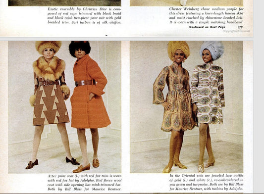 Vintage 1968 Bill Blass for Maurice Rentner Gold Lace Paisley Dress - The Kit Vintage