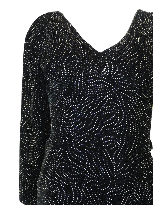 Hidy Misawa Velvet Glitter Dress