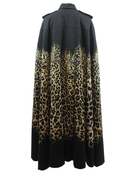 Roberto Cavalli Cheetah Print Cloak/Cape