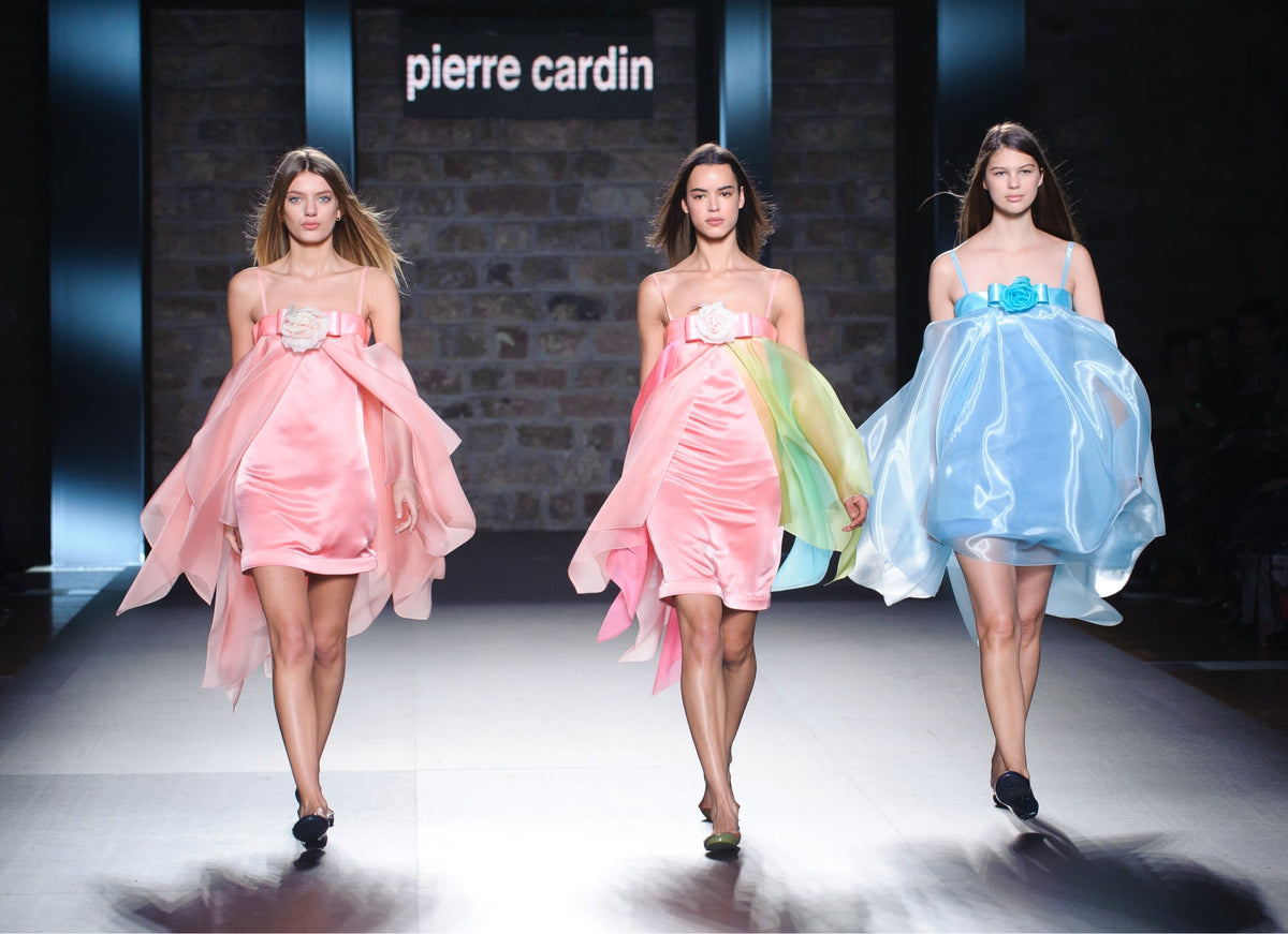 Pierre Cardin Documented 2012 Pastel Ribbon Dress