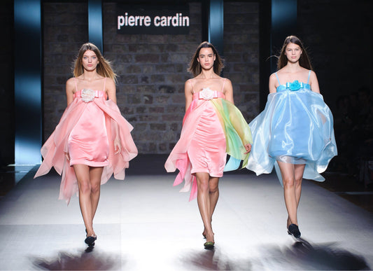 Pierre Cardin Documented 2012 Pastel Ribbon Dress