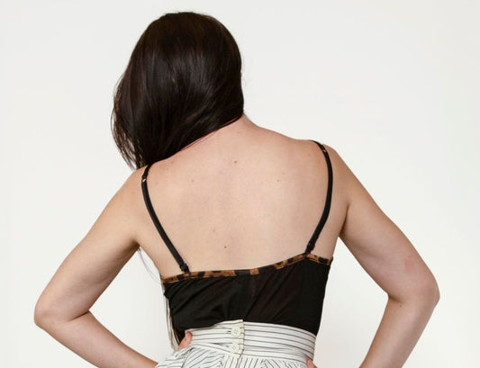 Dolce & Gabbana Blk Satin Bustier - The Kit Vintage