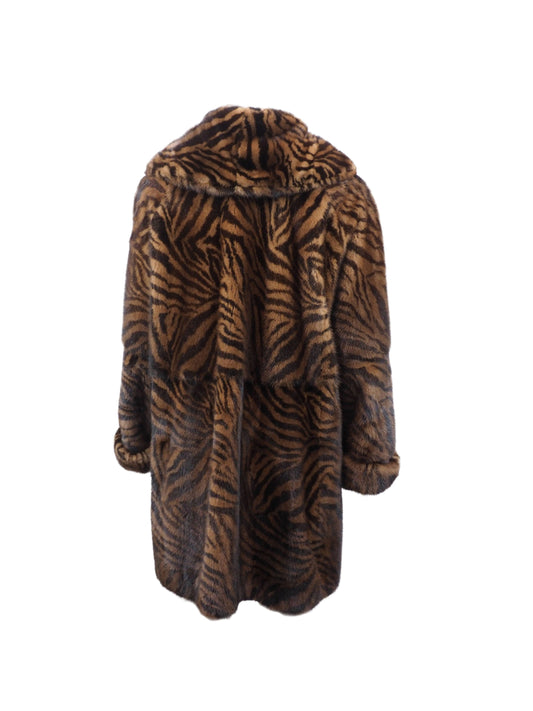 Gianfranco Ferre Animal Print Fur Coat